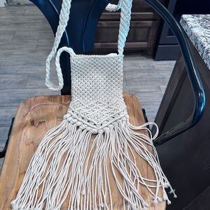 Handmade Macrame Fringe Bag